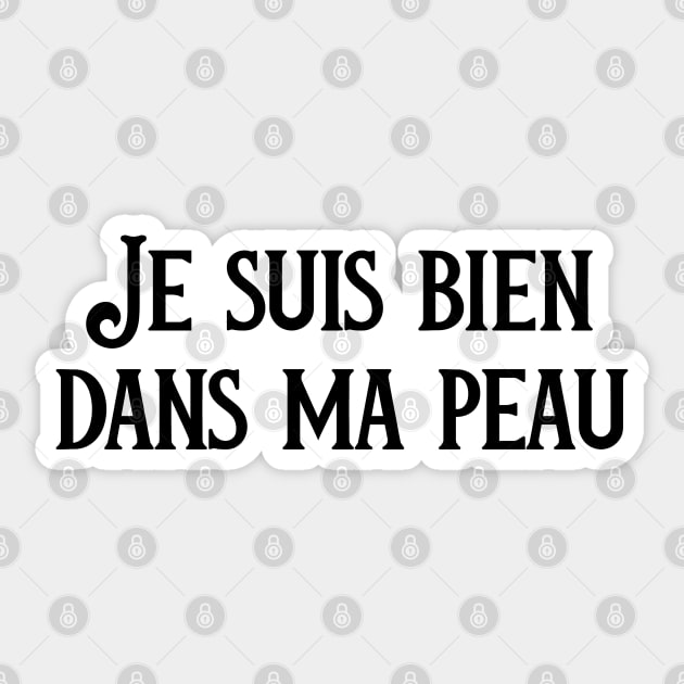 Body Positive French Quote Paris France Self-Love Sticker by InnerMagic